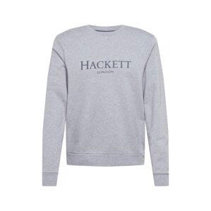 Hackett London Mikina  tmavě šedá / šedý melír