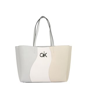Calvin Klein Nákupní taška  krémová / světle šedá / béžová