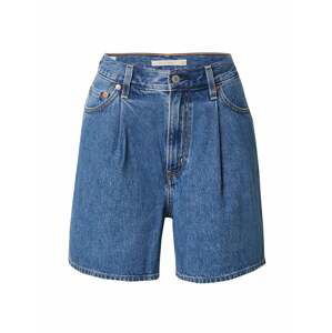 LEVI'S Džíny se sklady v pase 'PLEATED RIBCAGE SHORT'  modrá džínovina