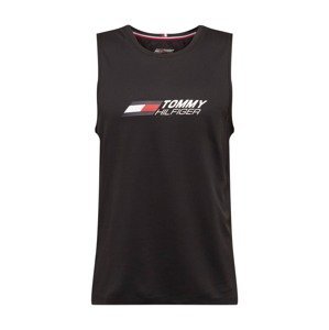 Tommy Sport Funkční tričko  černá / bílá / červená / námořnická modř