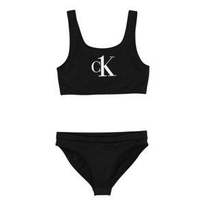 Calvin Klein Swimwear Bikiny  černá / bílá