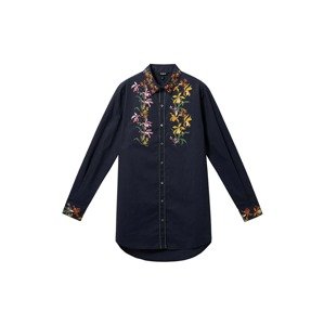 Desigual Bluse  námořnická modř / žlutá / světle růžová / tmavě zelená