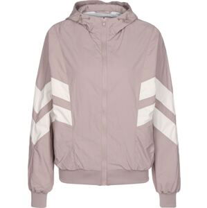 Urban Classics Přechodná bunda 'Crinkle Batwing'  pink / bílá