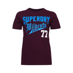 Superdry Tričko 'Collegiate Cali State'  vínově červená