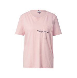 TOMMY HILFIGER Tričko 'TOMMY HILFIGER X ABOUT YOU OPEN-NK TEE'  pink