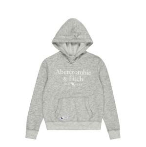 Abercrombie & Fitch Mikina  šedá / bílá