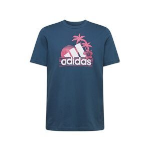 ADIDAS PERFORMANCE Funkční tričko  tmavě modrá / bílá / pink