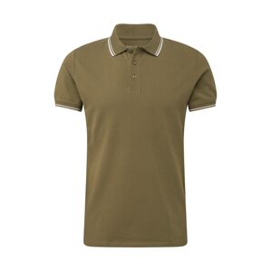 EDC BY ESPRIT Tričko  khaki / bílá