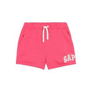 GAP Kalhoty  pink / bílá / světle šedá