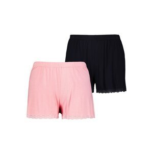 Ulla Popken Pyžamové kalhoty  pink / černá