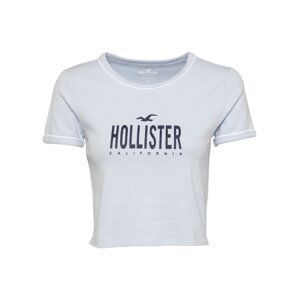 HOLLISTER Tričko 'Sporty'  námořnická modř / světlemodrá / bílá