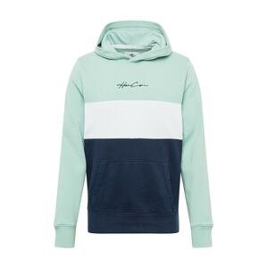 HOLLISTER Sweatshirt 'SB21'  zelená / bílá / námořnická modř