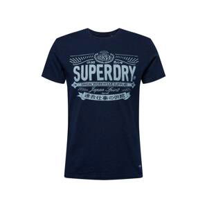 Superdry Tričko  tmavě modrá / bílá / opálová