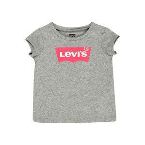 LEVI'S Tričko  šedý melír / červená / bílá