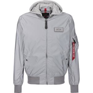 ALPHA INDUSTRIES Přechodná bunda ' MA-1'  šedá / červená / černá