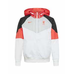 NIKE Sportjacke 'LFC'  bílá / světle šedá / černá / červená