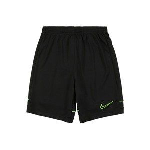 NIKE Sportovní kalhoty  svítivě zelená / černá