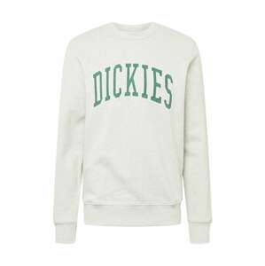 DICKIES Mikina 'AITKIN'  světle šedá / smaragdová / bílá