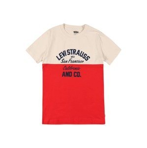 LEVI'S Tričko  krémová / červená / námořnická modř