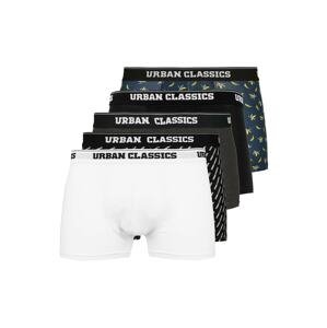Urban Classics Boxerky  bílá / černá / šedá / tmavě modrá