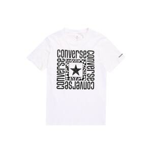 CONVERSE T-Shirt  bílá / černá
