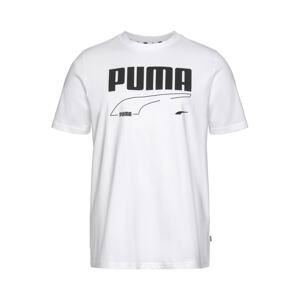 PUMA Funkční tričko  bílá / černá