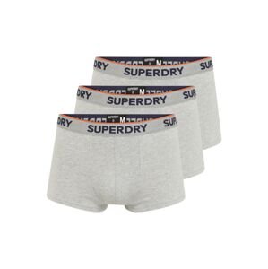 Superdry Boxerky  světle šedá / námořnická modř / oranžová