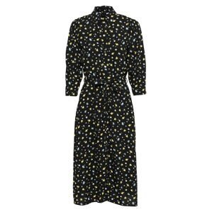 Dorothy Perkins Košilové šaty  černá / světlemodrá / žlutá / olivová