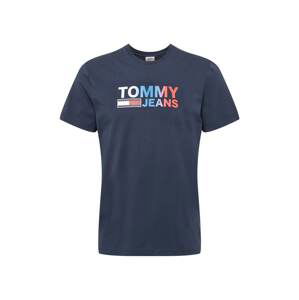 Tommy Jeans Tričko  námořnická modř / bílá / světlemodrá / červená