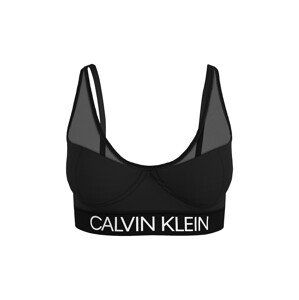 Calvin Klein Swimwear Horní díl plavek  černá / bílá