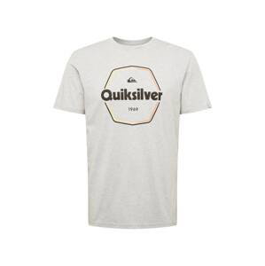 QUIKSILVER Funkční tričko  šedý melír / černá / oranžová / žlutá