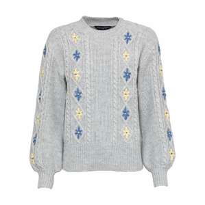 Dorothy Perkins Pullover  šedá / modrá / pastelově žlutá