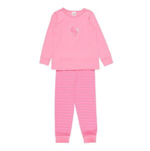 SCHIESSER Pyžamo  pink / světle růžová / tyrkysová