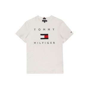 TOMMY HILFIGER Tričko 'HILFIGER LOGO TEE S/S'  bílá