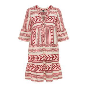 Vero Moda Petite Košilové šaty 'Dicthe'  bílá / světle červená
