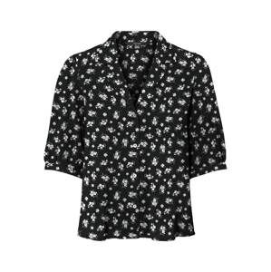 Vero Moda Petite Bluse 'Saga'  černá / bílá / mátová