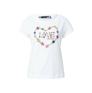 Love Moschino Tričko  bílá / mix barev