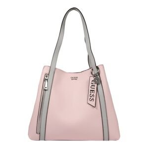 GUESS Nákupní taška 'NAYA'  světle růžová / bílá