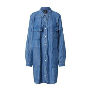 Superdry Letní šaty 'TENCEL OVERSIZED SHIRT DRESS'  modrá