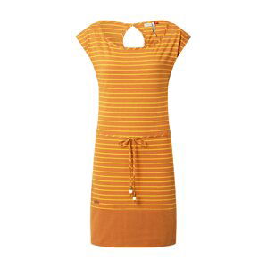 Ragwear Letní šaty 'Soho Stripes II'  hnědá / žlutá