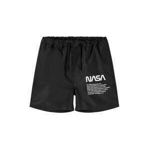 LMTD Badeshorts  černá / bílá