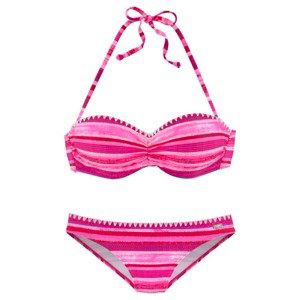 BUFFALO Bikiny  pink / bílá