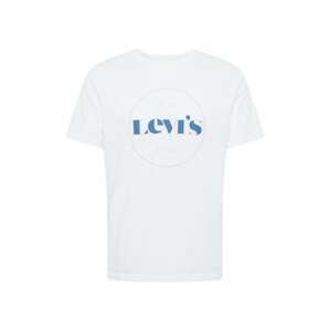 LEVI'S Tričko  bílá / nebeská modř