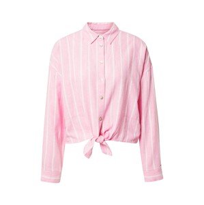 Tommy Jeans Halenka  pink / bílá