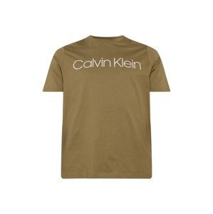 Calvin Klein Big & Tall Tričko  bílá / olivová
