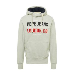 Pepe Jeans Mikina 'NEVILLE'  marine modrá / šedý melír / červená / bílá