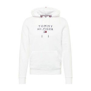 TOMMY HILFIGER Mikina  bílá / námořnická modř / červená