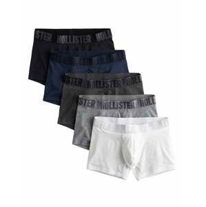 HOLLISTER Boxerky  bílá / marine modrá / šedá / černá