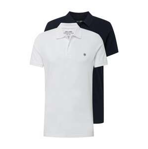 JACK & JONES Poloshirt 'JPRBLUSTAR'  tmavě modrá / bílá