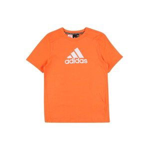 ADIDAS PERFORMANCE Funkční tričko  oranžová / bílá